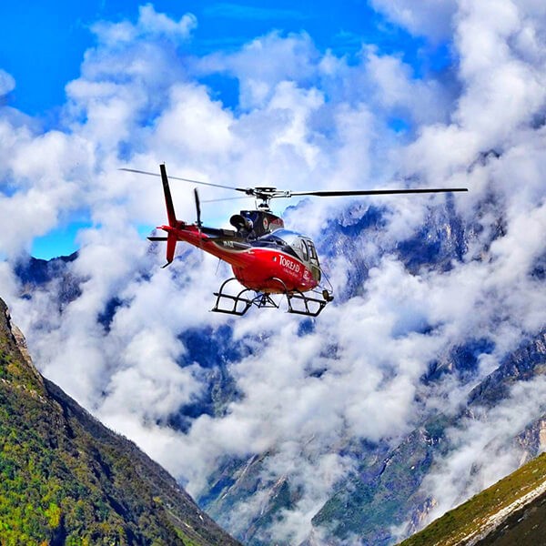 heli tour in nepal