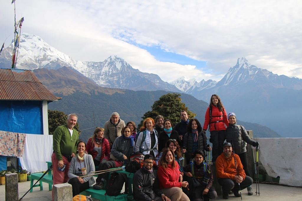 European travelers in Nepal